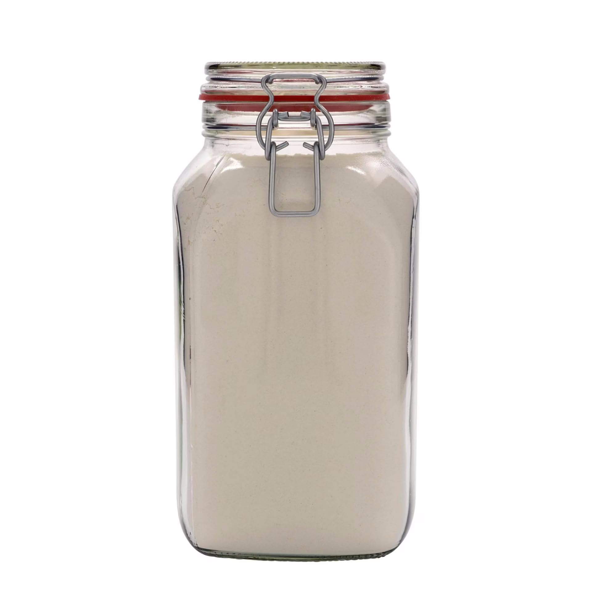9x Drahtbügelgläser 2590ml | luftdichte Vorratsgläser, Einmachgläser | Ideal Aufbewahrung von Lebensmitteln in der Küche | Mehl, Zucker, Kaffee, Nudeln, Reis, Müsli | Made in Germany