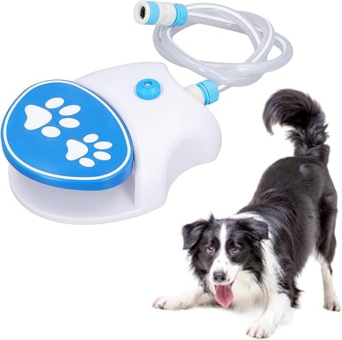 Miniatura 9 de Fuente de agua para perros Step On  Contenedor de agua para mascotas activado por pies para perros y gatos al aire libre  Suministro automático de