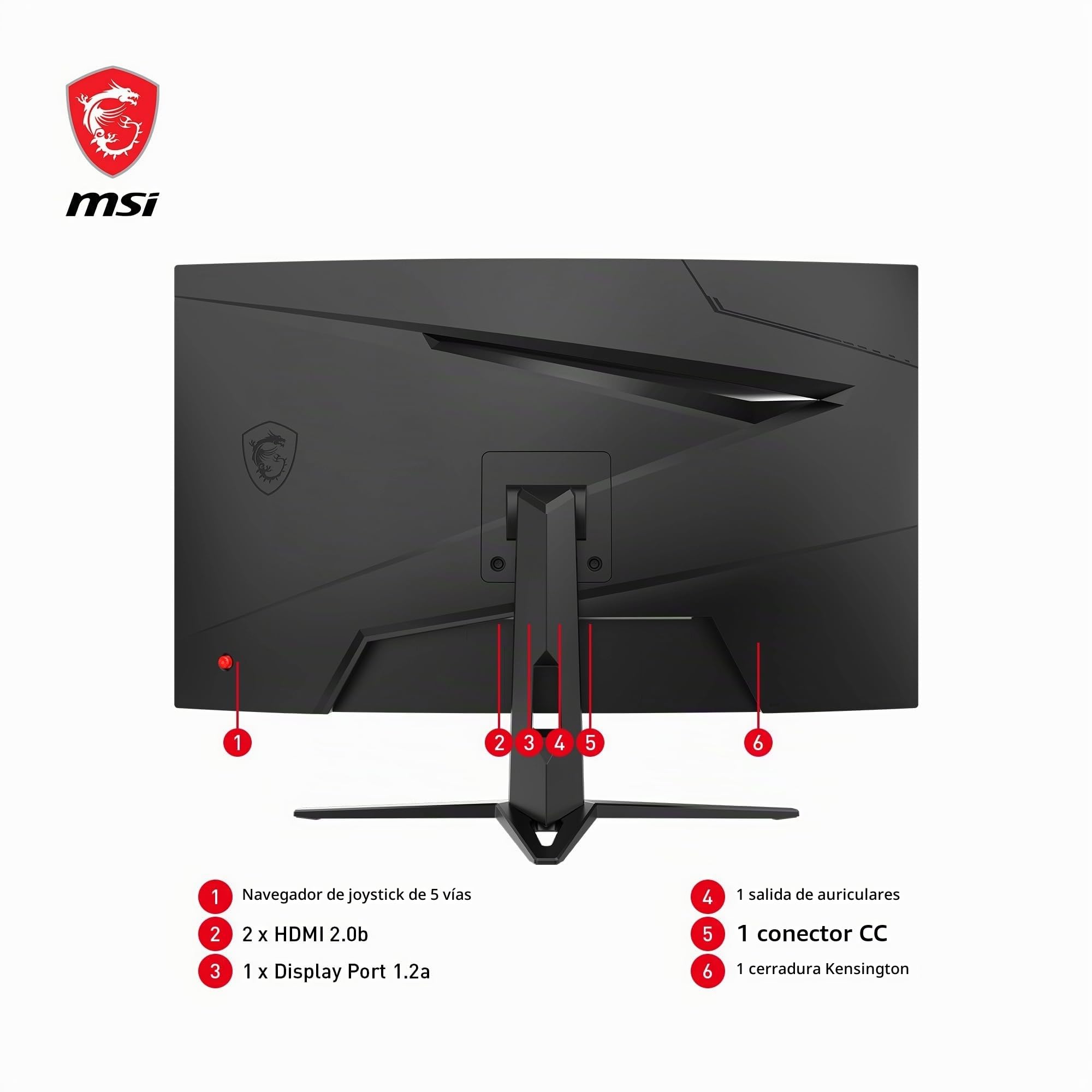 MSI G27C3F 27" LED FullHD 180Hz Freesync Curvo