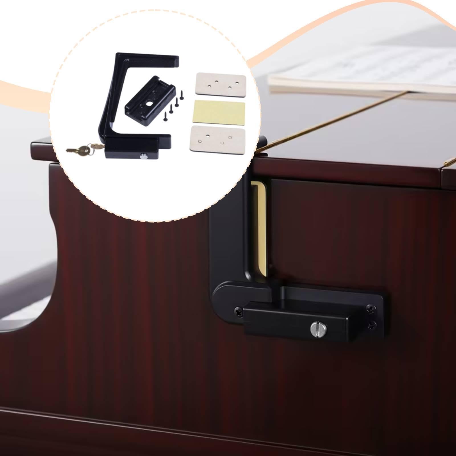 Blocco per Pannello Frontale Del Pianoforte, Blocco per Tastiera, Morsetto di con Chiavi E Cuscinetti Antigraffio per Pianoforti Verticali E, Lungo