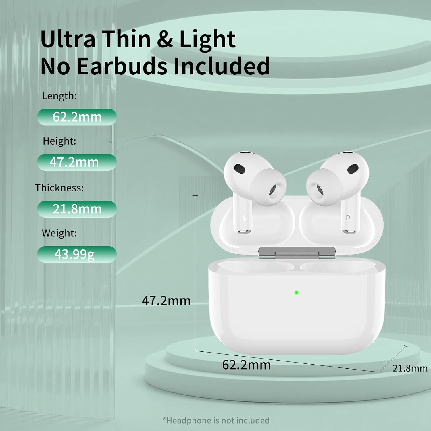 Wireless Charging Case Compatible with AirPods Pro 3, USB-C Port Airpods Pro 3 Charging Case Replacement, No Earbuds - Image 7