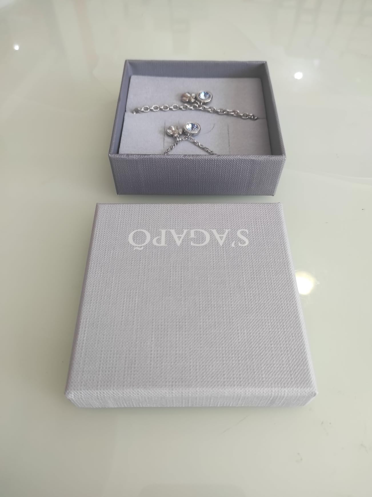 Generico S'agapò Collana e Bracciale Donna Acciaio Angelo SKT03 SKT13