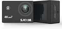 VEDO SJ~CAM C100 Plus Câmera de Ação 4K e 2K, Câmera de Ação de Polegar com Estabilização ElS, Resistente à Água até 30m, Bateria de 110 Minutos, Ideal para Esportes Aquáticos e Aéreos