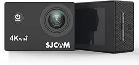 VEDO SJ~CAM C100 Plus Câmera de Ação 4K e 2K, Câmera de Ação de Polegar com Estabilização ElS, Resistente à Água até 30m, Bateria de 110 Minutos, Ideal para Esportes Aquáticos e Aéreos
