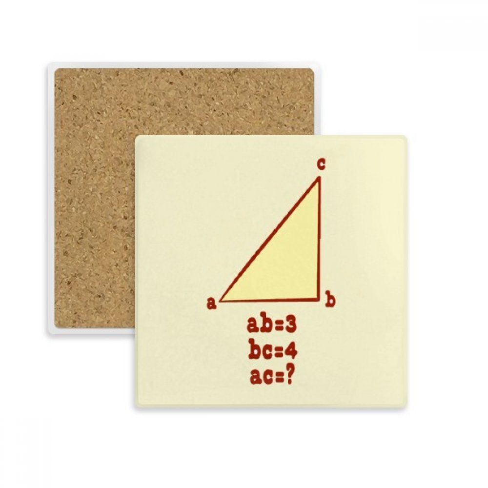 Coaster pierre absorbant avec motif triangle longueur pour tasse et verre