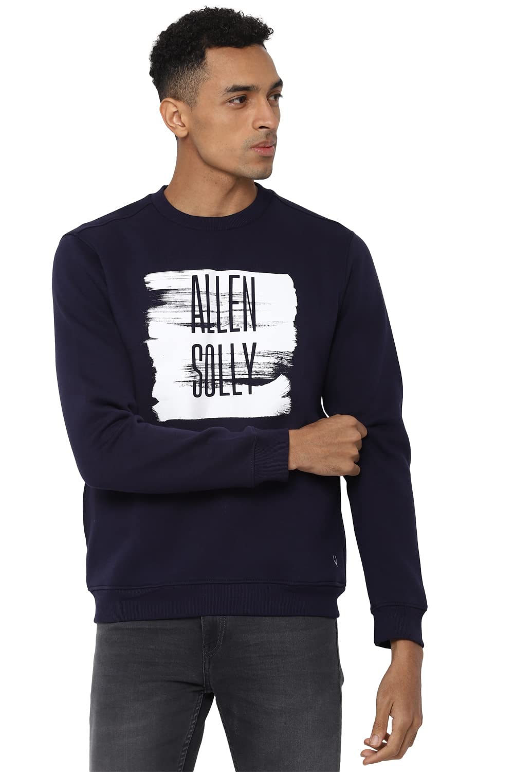 allen solly Cotton Men Crew Neck Sweatshirt-picture-30