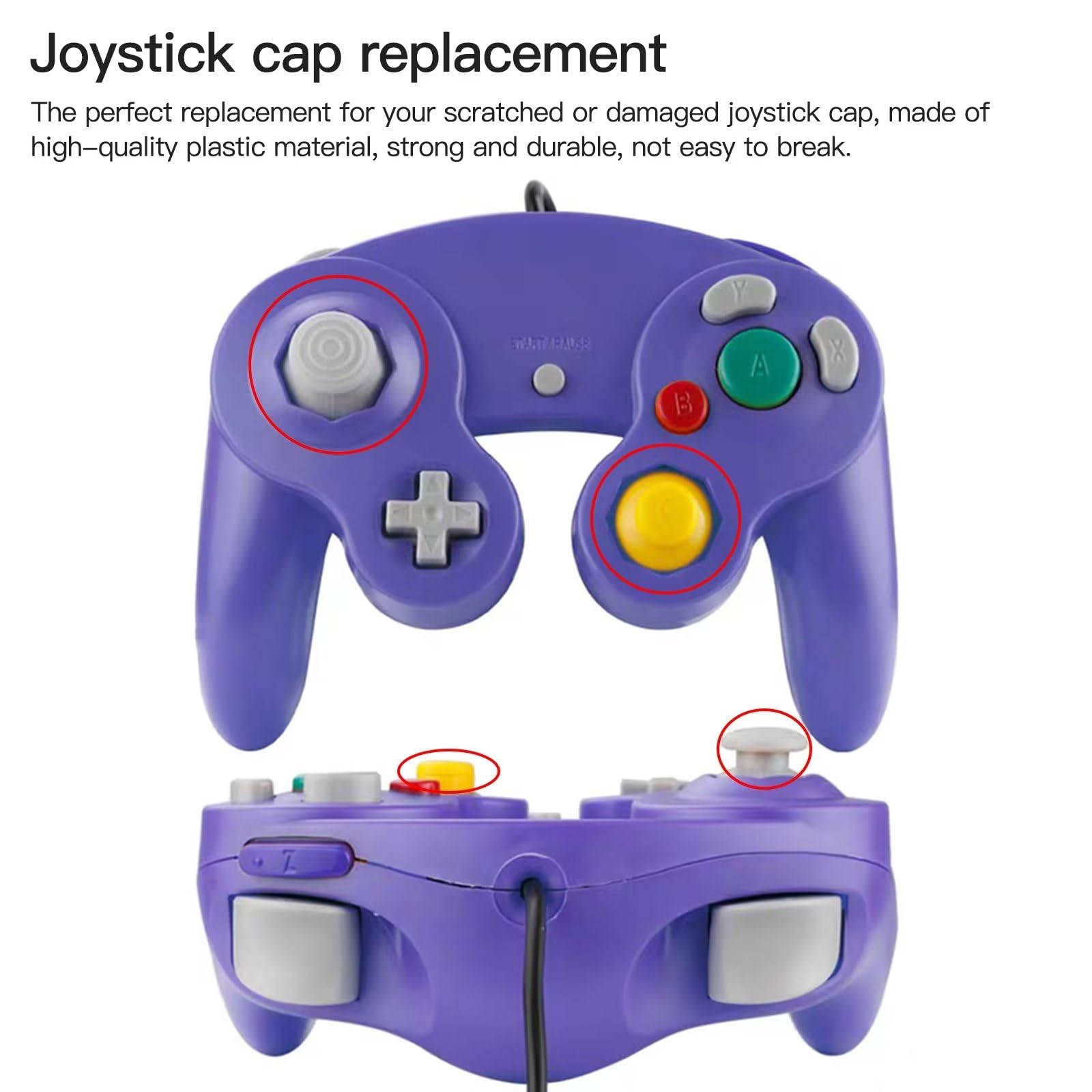 Lot de 2 joysticks de rechange pour manette Nintendo Switch Joycon et