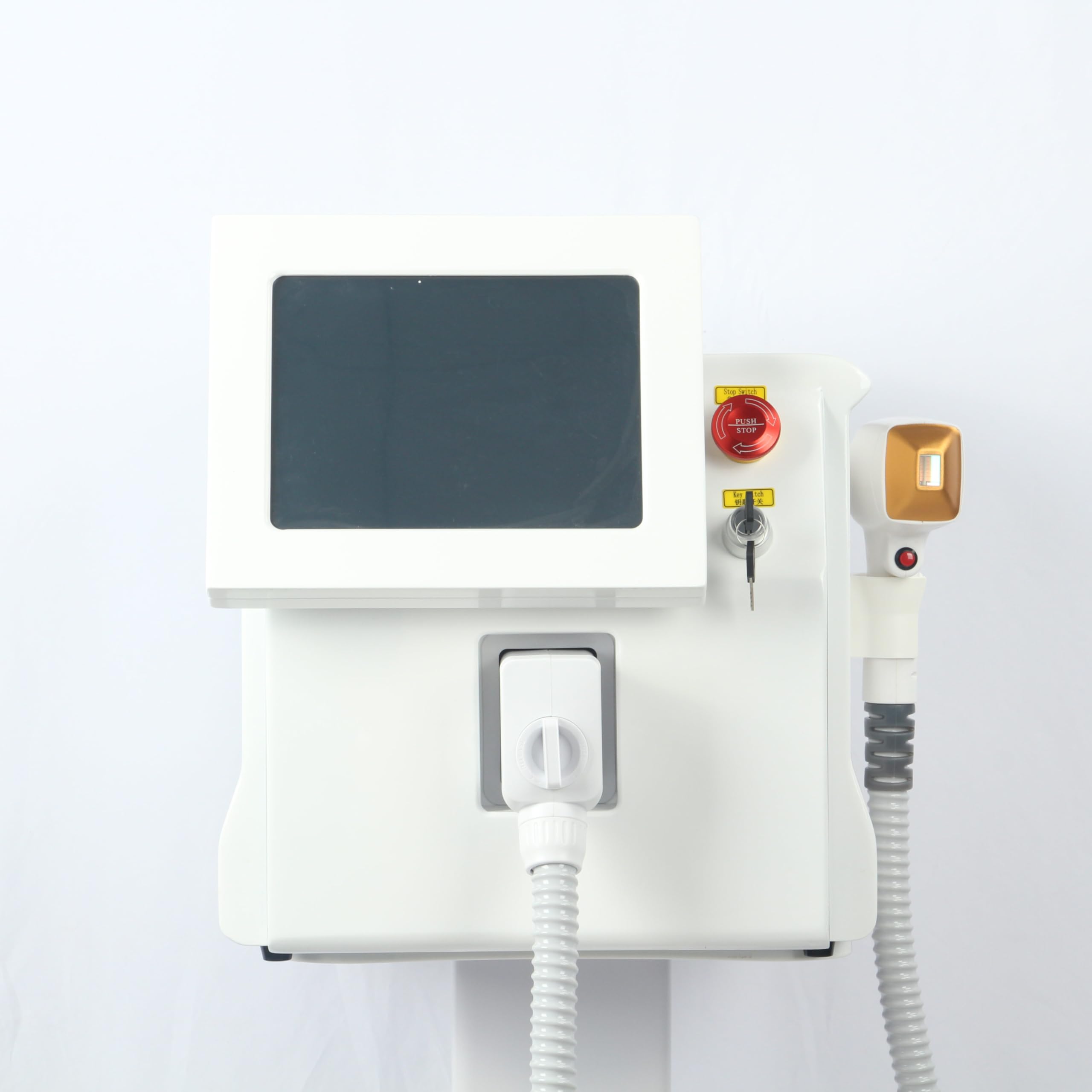 Epilatore Laser Professionale (755/808/1064nm) per Viso e Corpo - Depilazione Permanente Sicura per Uomini e Donne, Pelli Chiare e Scure con Raffreddamento a Ghiaccio, Bianco