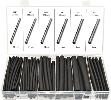SWORDFISH 61200-85pc 31 Dual Wall Adhesive Lined Heat Shrinkable Tubing Assortment Kit