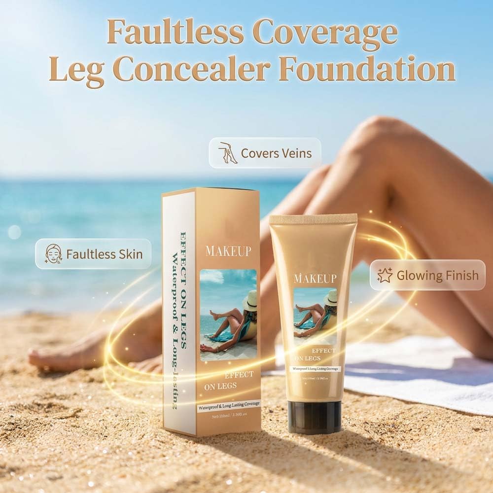 2026 Upgraded Body Coverage Perfector, No Transfer Body Foundation with Brush, Waterproof Leg and Body Makeup for All Skin Tones, Tattoo Cover Up Makeup & Concealer for Women (Deep)