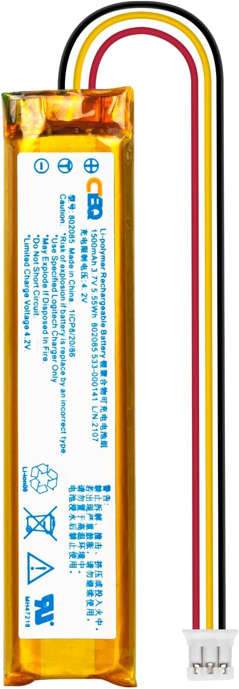 Amazon.com: CBQ 1500mAh MX Keys Replacement Battery for MX Keys K800 ...