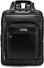 Bolsa Notebook Executiva Preta Pasta Mochila Elegante Couro