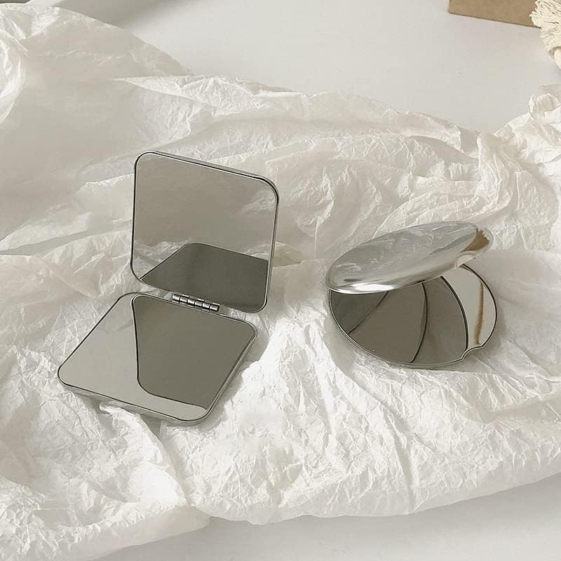 Handheld Double-Sided Small Ladies Carry Makeup Clamshell Portable Mini image 5