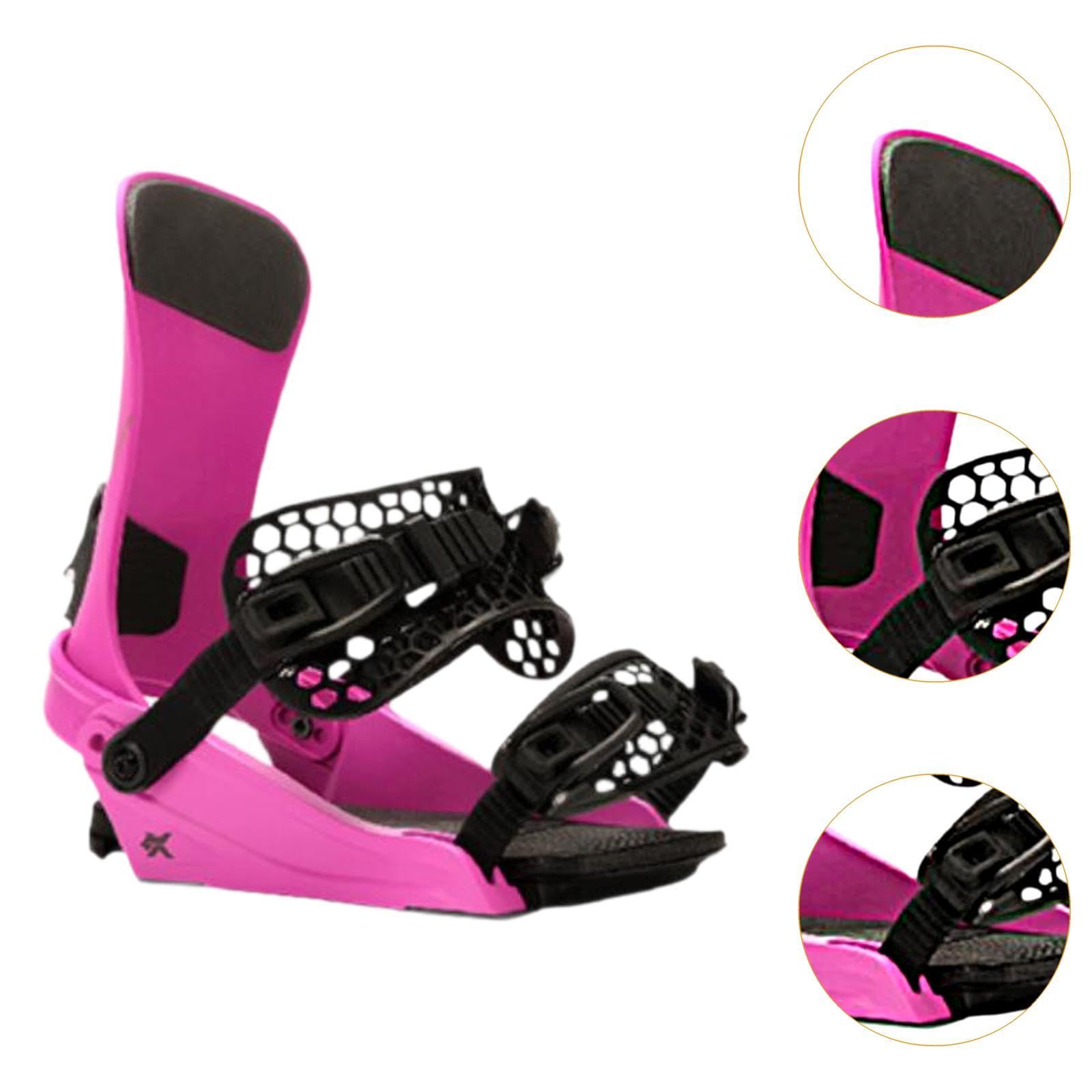 Fijaciones de Snowboard para Adultos, para Principiantes Y Profesionales. Ligeras, de Liberación Rápida. Suministros Y Equipamiento para Snowboard.