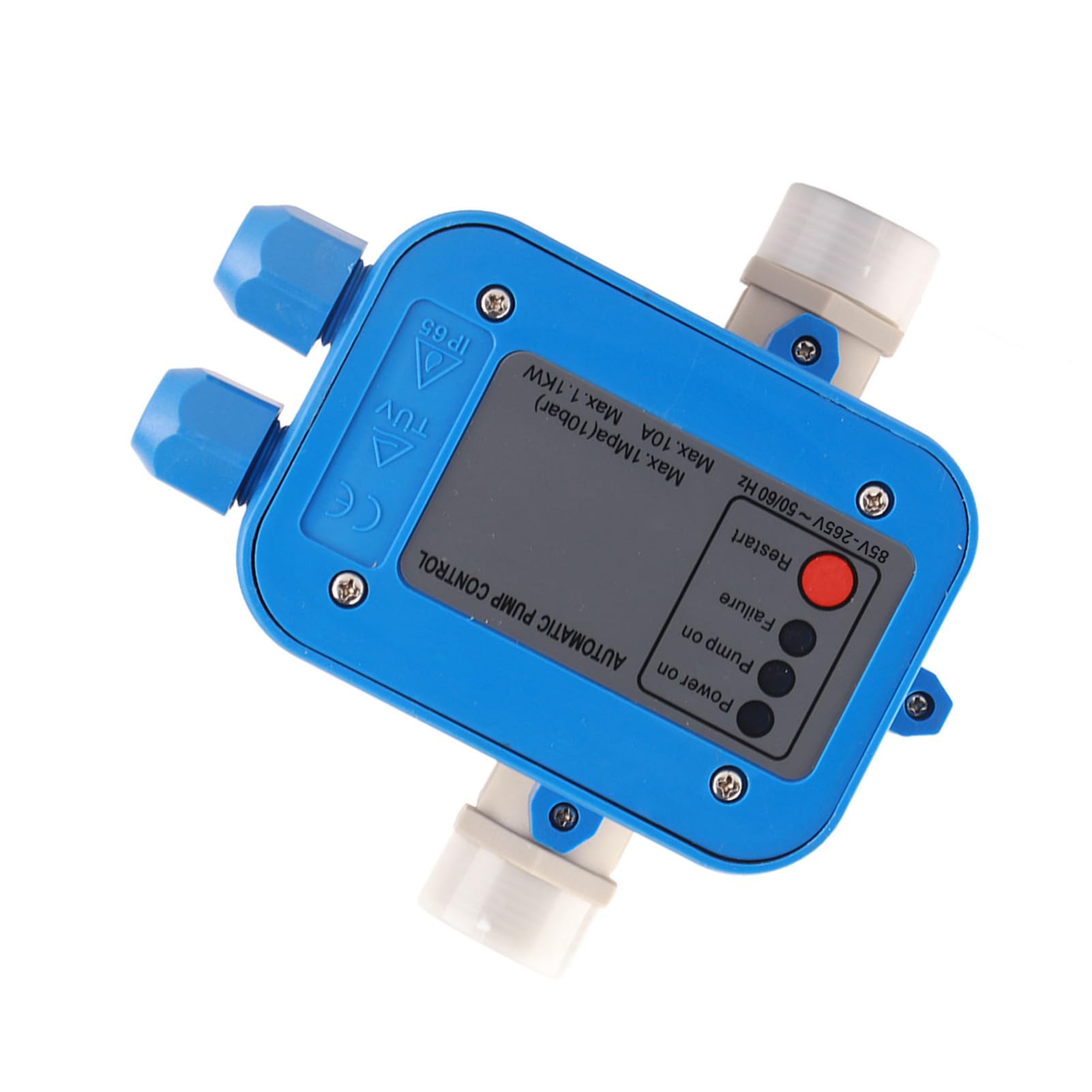 Automatik Pumpe Druck Schalter, Automatisch Pumpen Steuerung Druckwächter Druck Schalter Elektronische Automatischer Wasser Pumpen Druckregler mit Kabel für Haus Hof Garten 220V