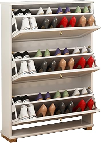 Miniatura 1 de Armario de almacenamiento de zapatos, organizador de zapatos para entrada, armario estrecho oculto para zapatos, armario pequeño de almacenamiento