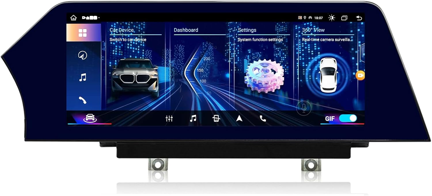12.3-inch car Radio, Multimedia Video, Stereo, GPS Navigation Suitable for BMW X3/X4 (NBT System) 14-17, Android 13.0 Wireless Player, CarPlay Auto Bluetooth, Original System retained,（8+256G）