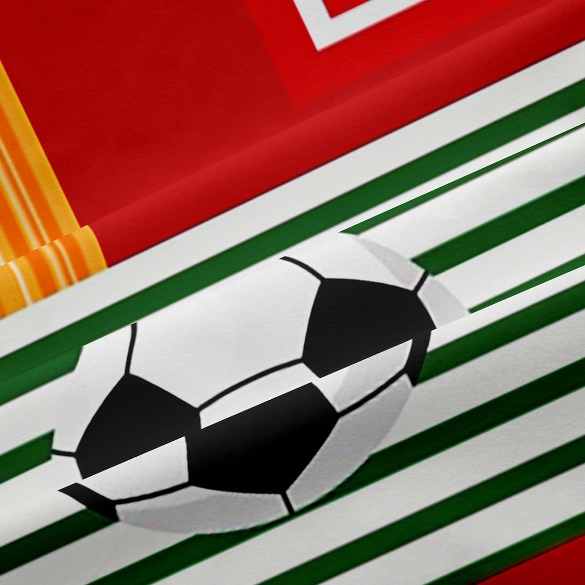 Boys Football Window Curtain Cartoon Ball Sports Themed Curtains for Kids Teens Child Room Decor Colorful Geometric Grid Stripes Window Treatment Curtain Cute Baseball Rugby Window Drapes