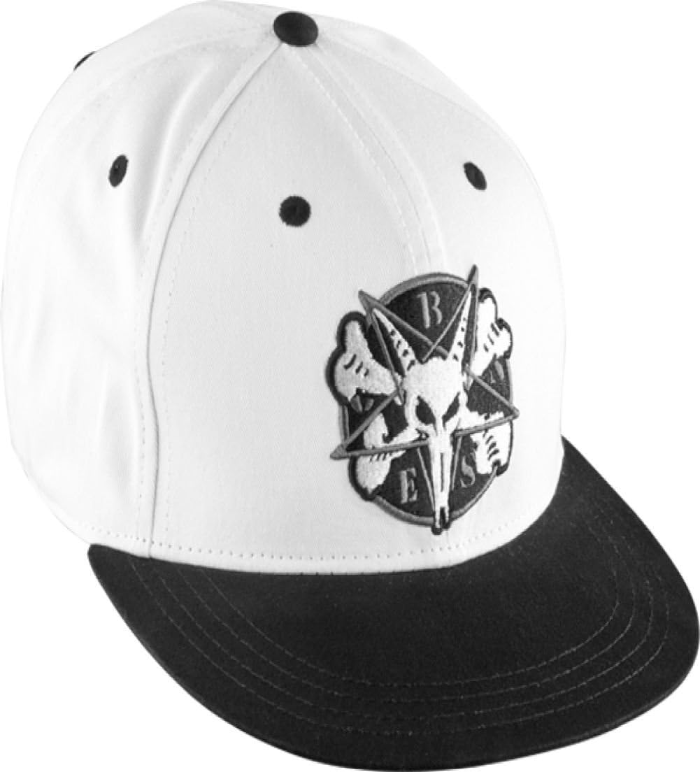 Bones Pentagram II Hat White/Black