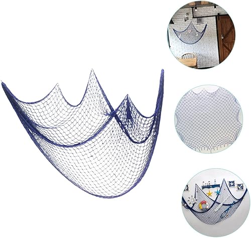Miniatura 9 de NOLITOY 3pcs Natural Fish Net Decor Hawaii Ornament Fish Net Wall Hangings Fish Net Wall Decor Rustic Nautical Ornaments Nautical Decor Farmhouse