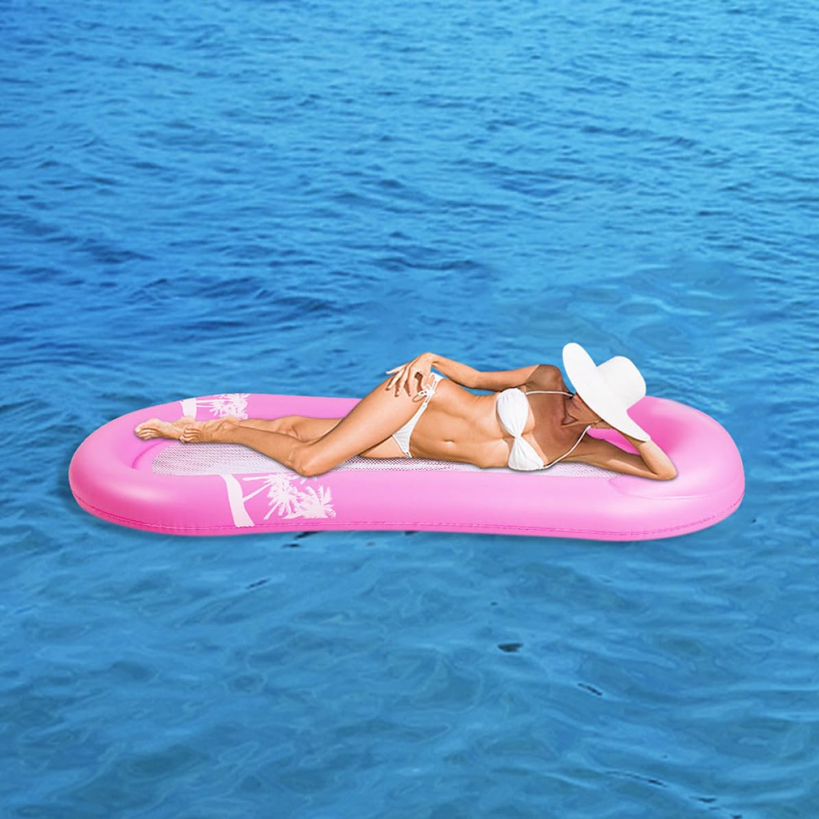 Aufblasbarer PVC Liegesessel Schwebender Rosa, für Erwachsene