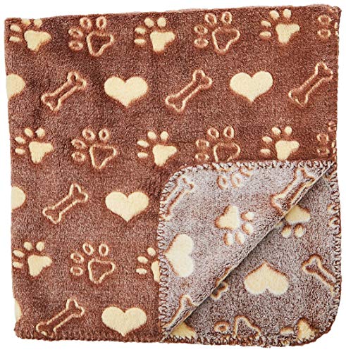 Ancol Sleepy Paws Dog and Cat Comfort Blanket, Brown, 58946