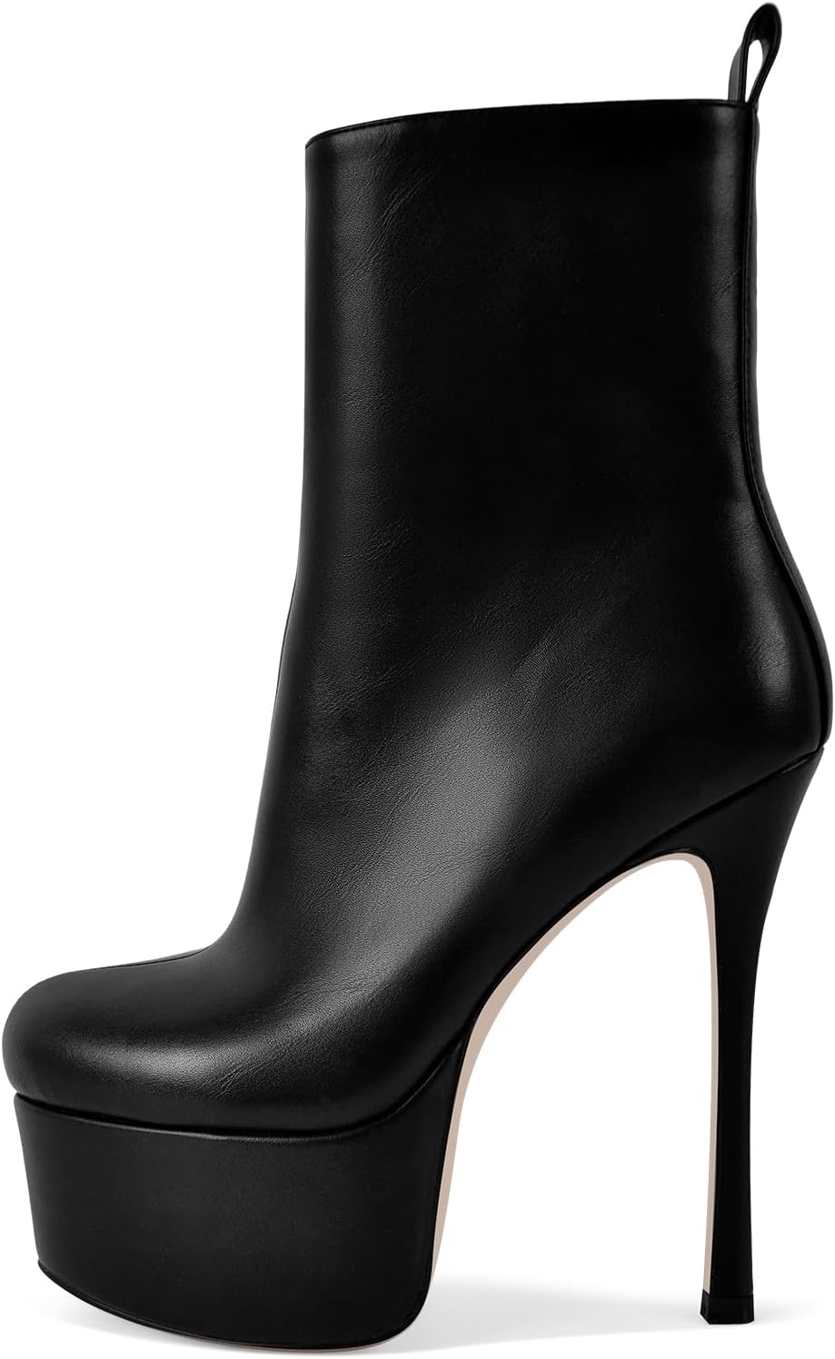Ankle Boots Stiletto Heels - Side Zipper Comfort