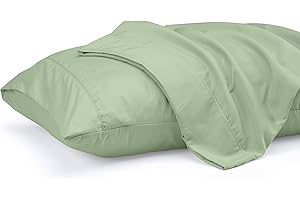 Serene Sanctuary: Utopia Bedding Sage Green Pillow Cases for Tranquil Slumber