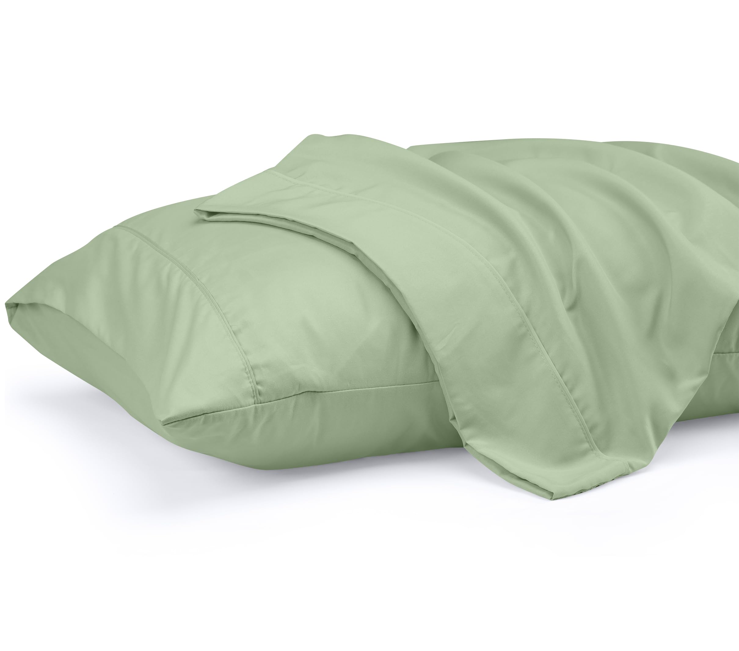 Utopia Bedding Queen Pillow Cases - 2 Pack - Envelope Closure - Soft Brushed Microfiber Fabric - Shrinkage and Fade Resistant Pillow Covers Queen Size 20 X 30 Inches (Queen, Sage)