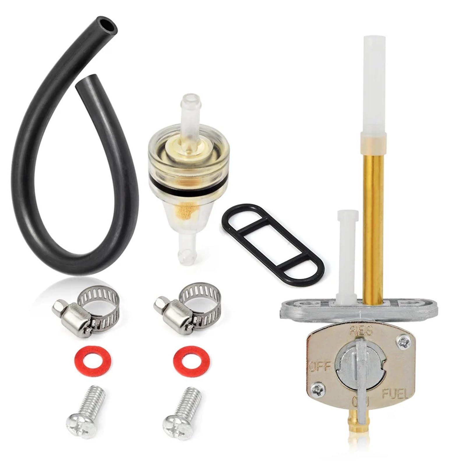 Kit rubinetto valvola carburante Big Bear 350 1987-1999 Kodiak 400 4WD 1993-1999 YZ125X 2020-2022 YZ250X 2016-2022 Rubinetto del carburante