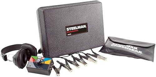 STEELMAN ChassisEAR - Herramienta de diagnóstico automático para chirridos y sonajeros 6 abrazaderas de micrófono con cables auriculares sobre la