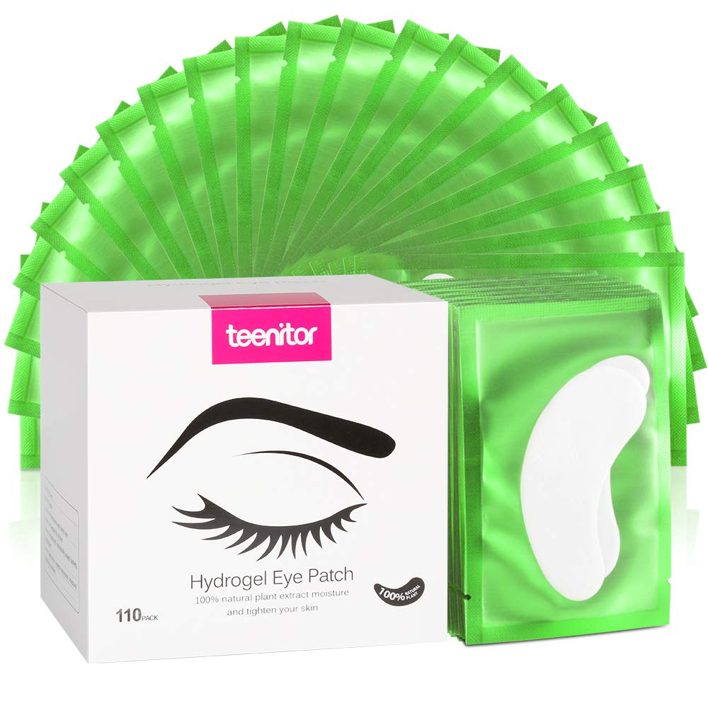 Teenitor Lash Eye Pads,Eyelash Gel Pad, 110 Pairs Under Eye