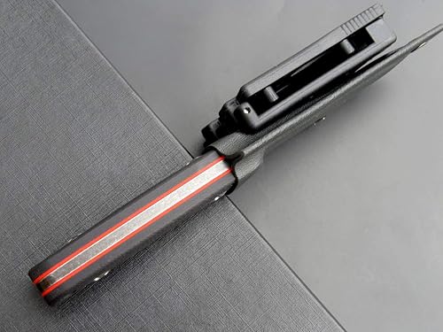 Miniatura 9 de Eafengrow EF121 EDC Cuchillo de hoja fija D2 Hoja de acero G10 Mango con fundas Kydex para actividades al aire libre Camping