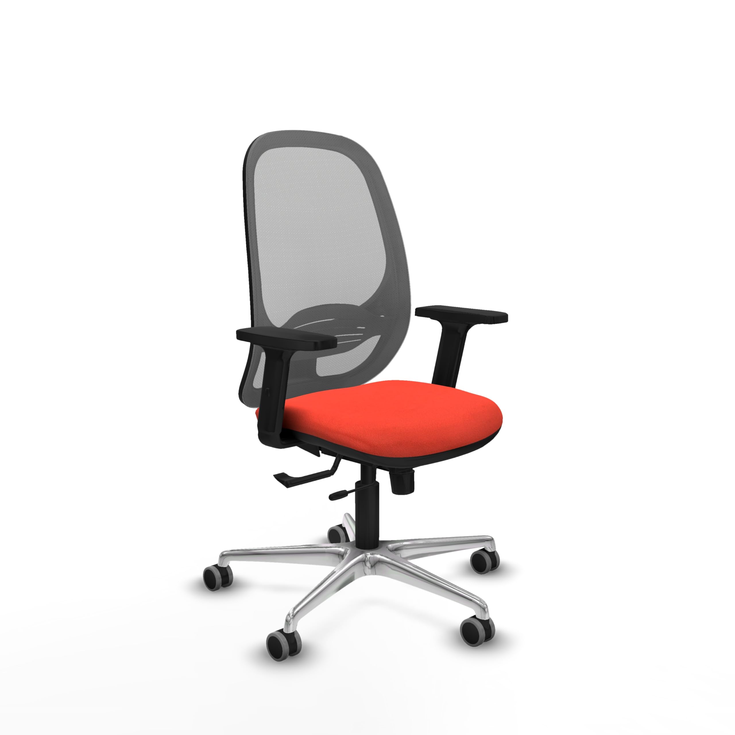 Chaise basique de bureau cylindrique avec accoudoirs 2D