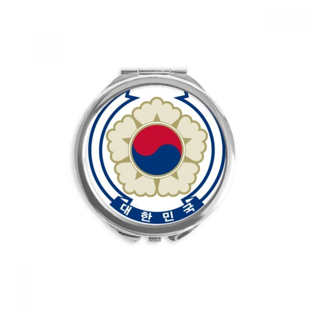 Espejo de bolsillo de Corea redondo y plano para retocar el maquillaje fuera de casa 5