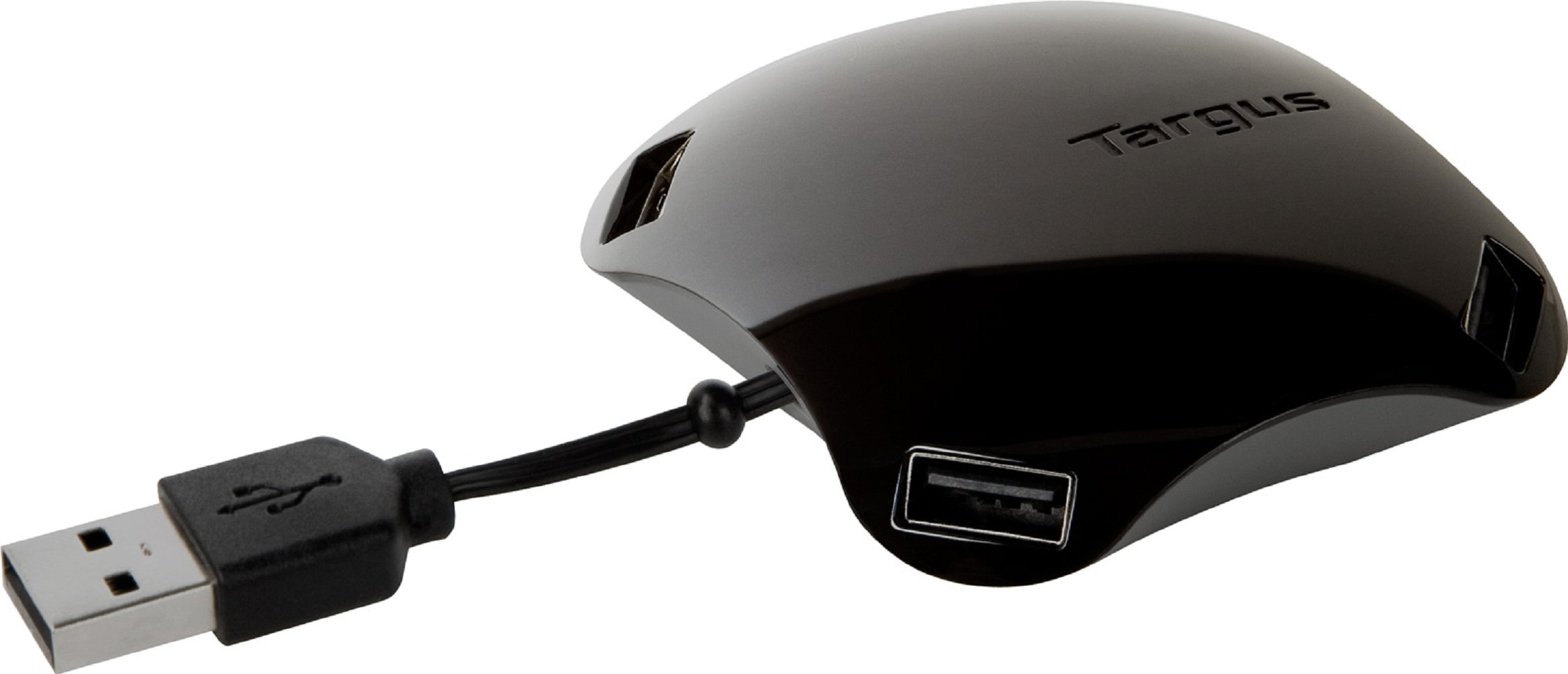 Targus Retractable 4-Port Hub, Black (ACH113US)