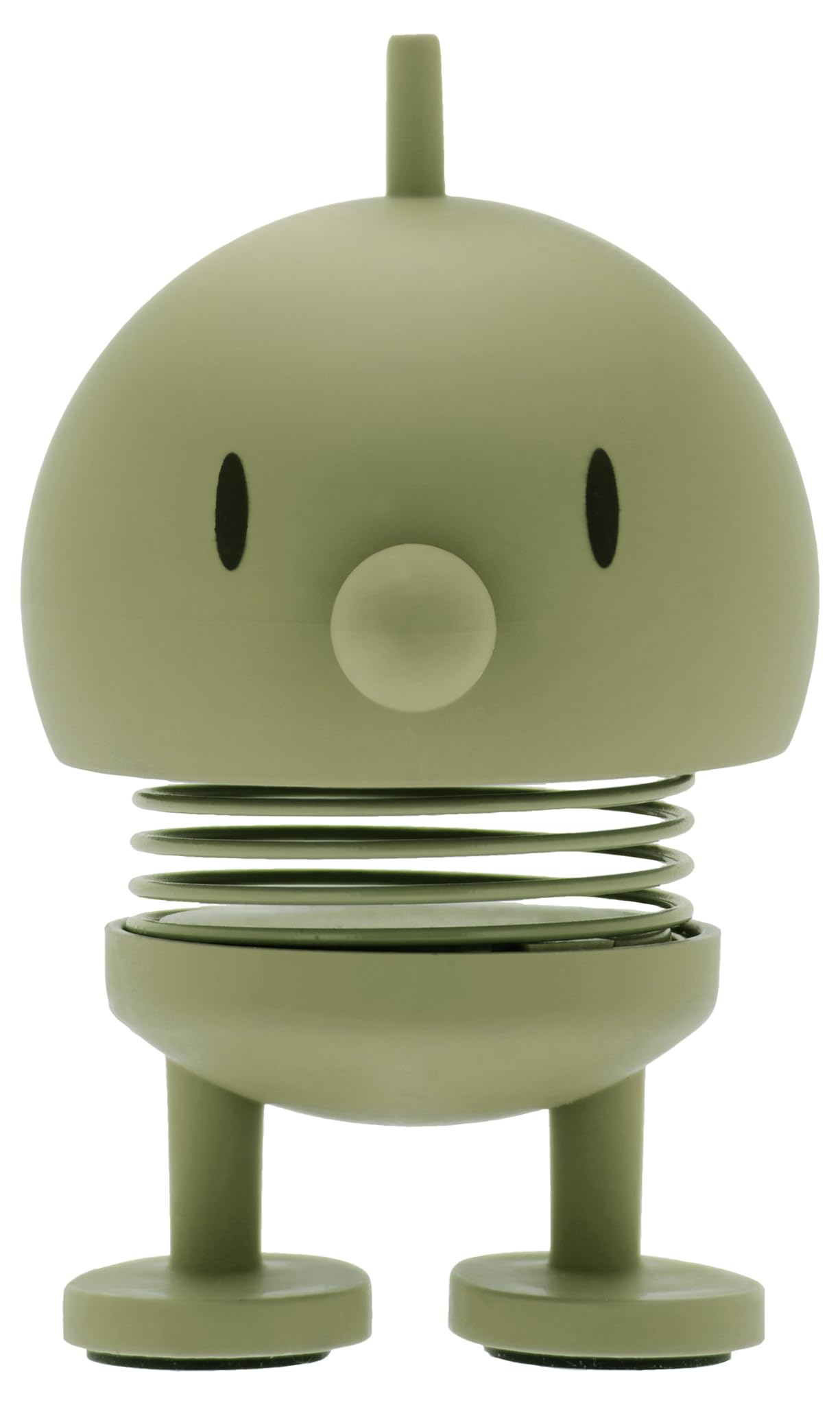 Hoptimist Soft Bumble Wobbly Figure Decoration – Scandinavian Desk and Office Gadget – Fun Collectible Gift for Men and Women – Danish Design – ABS Plastic – 5.8 x 3.5 cm – X-Small – Olive