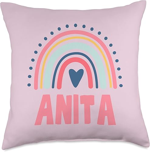 Miniatura 4 de Anita Name Custom Woman Myth Legend Pink Birthday Party Throw Pillow, 16x16, Multicolor
