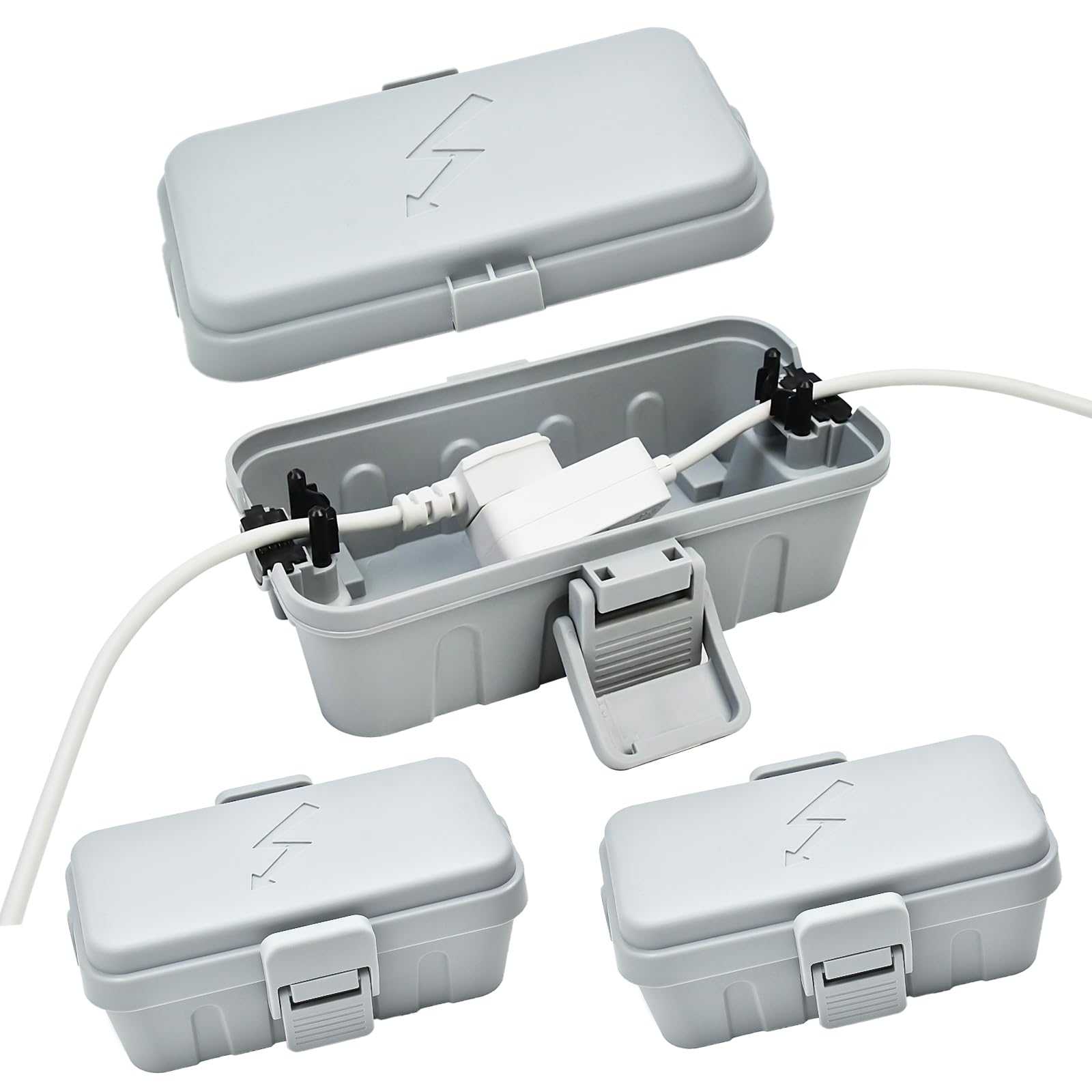 Amazon | Hrensaw 小型耐候性電気接続ボックス3個(6 x 3.5 x 2.8