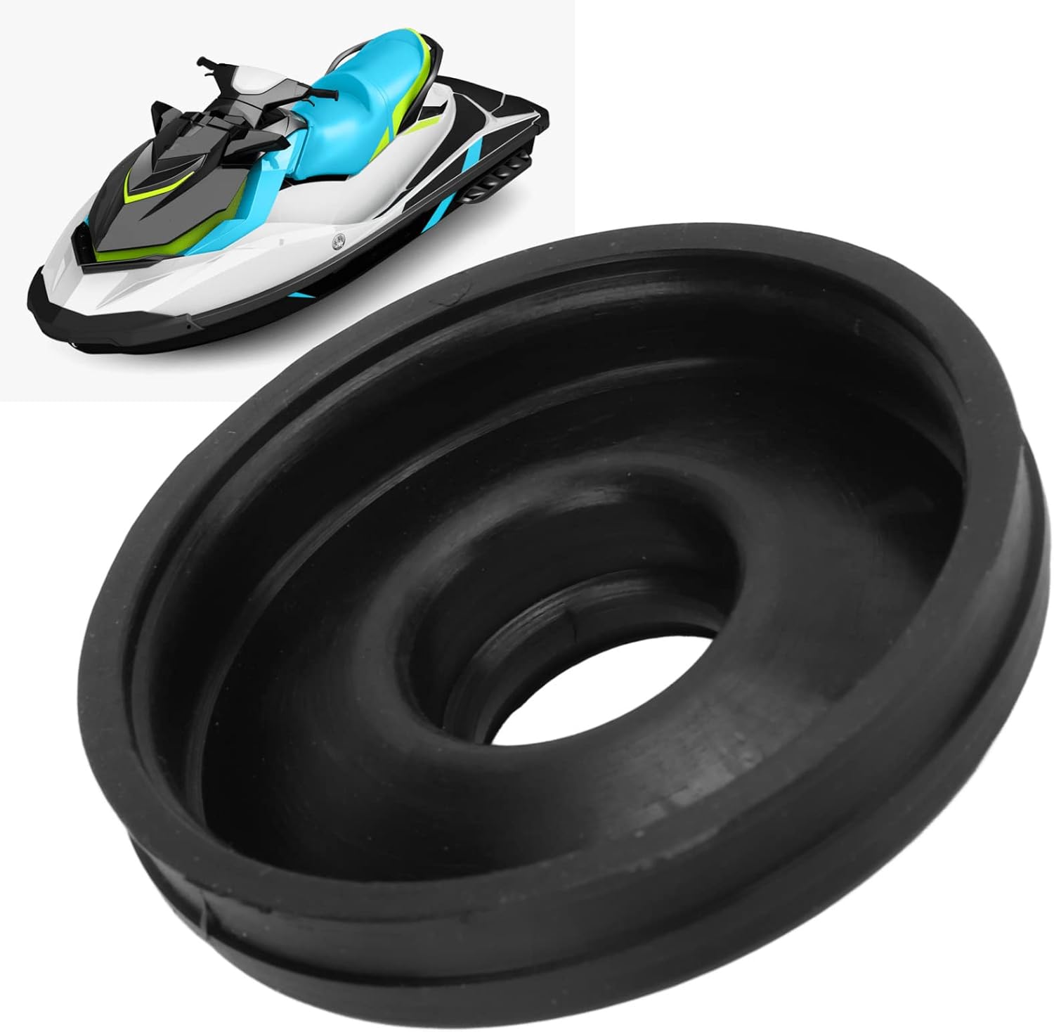 Replacement Water Box Bellow, 420260721 Replace Part Number Rubber Material Water Box Bellow Yacht Accessories Simple Installation for Sea Doo RFI