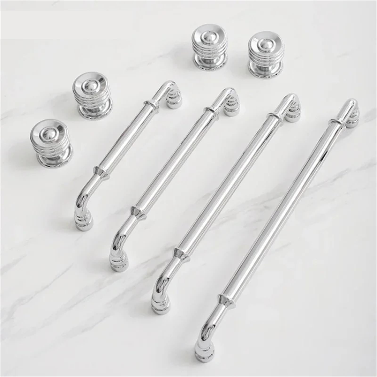 Manijas de latón de 192mm para gabinetes y puertas de armario, herrajes C-5929