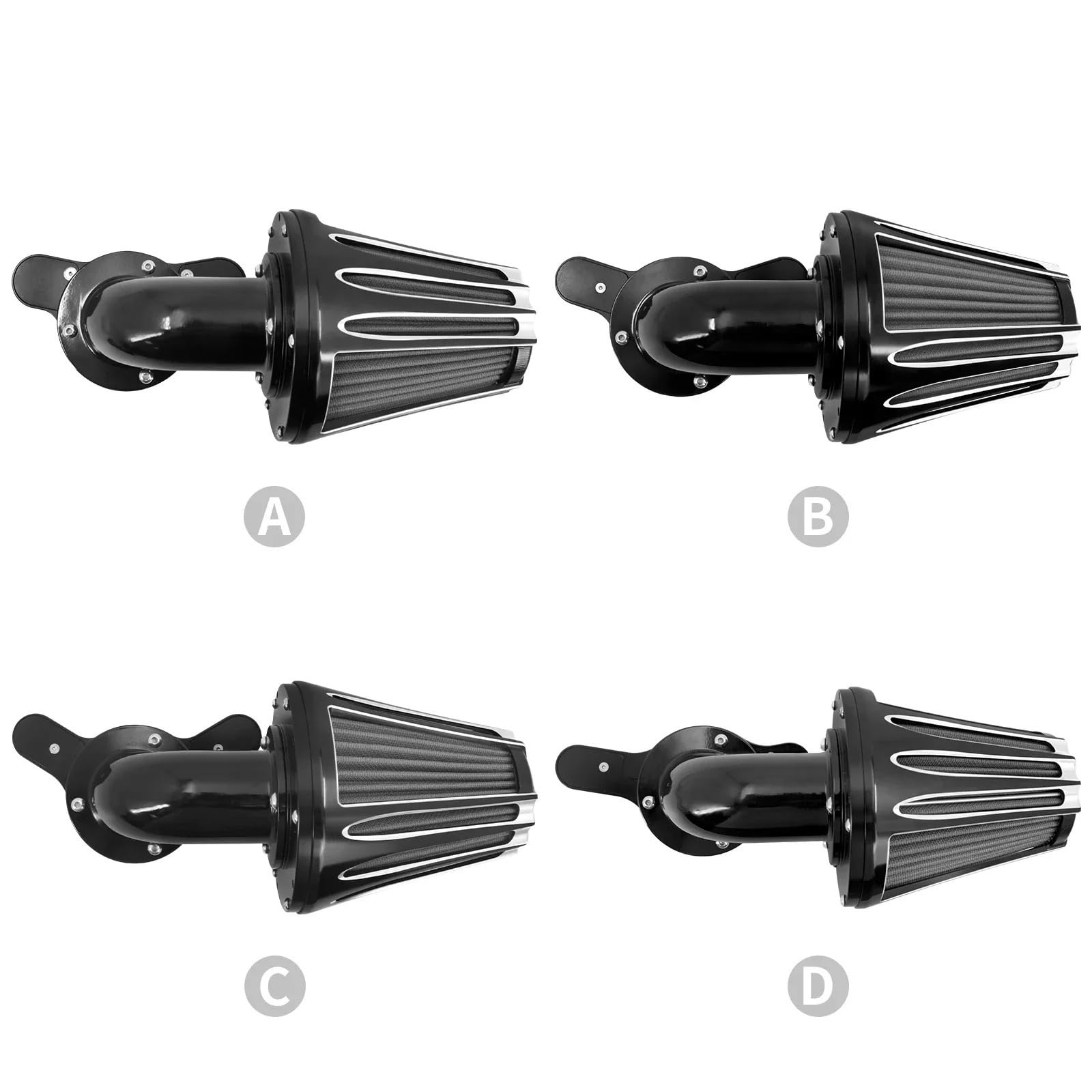 Kompatybilność z Pit Bike crossowym‌ Filtr wlotowy powietrza do motocykla pasuje do Harley Sportster XL 883 Touring Road King Electra Street Glide Softail Fat Bob Dyna(Air Cleaner D)