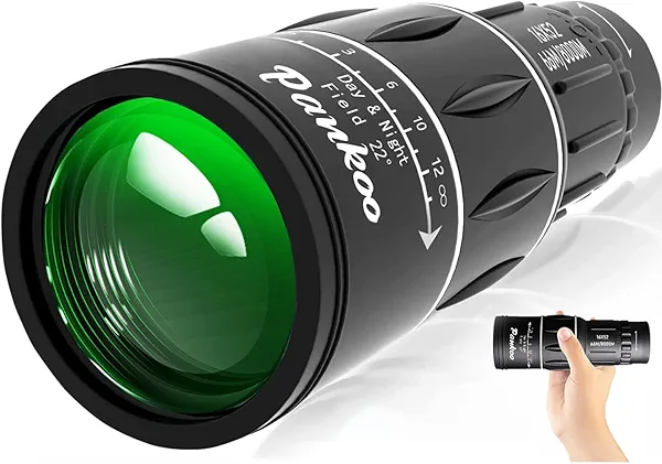 16X52 Hd Monocular for Adults-FMC Compact Monocular Handheld monocular Telescope for Birds Watching, Wildlife, Concert,Focus Scope with Wrist Strap, Gift for Father