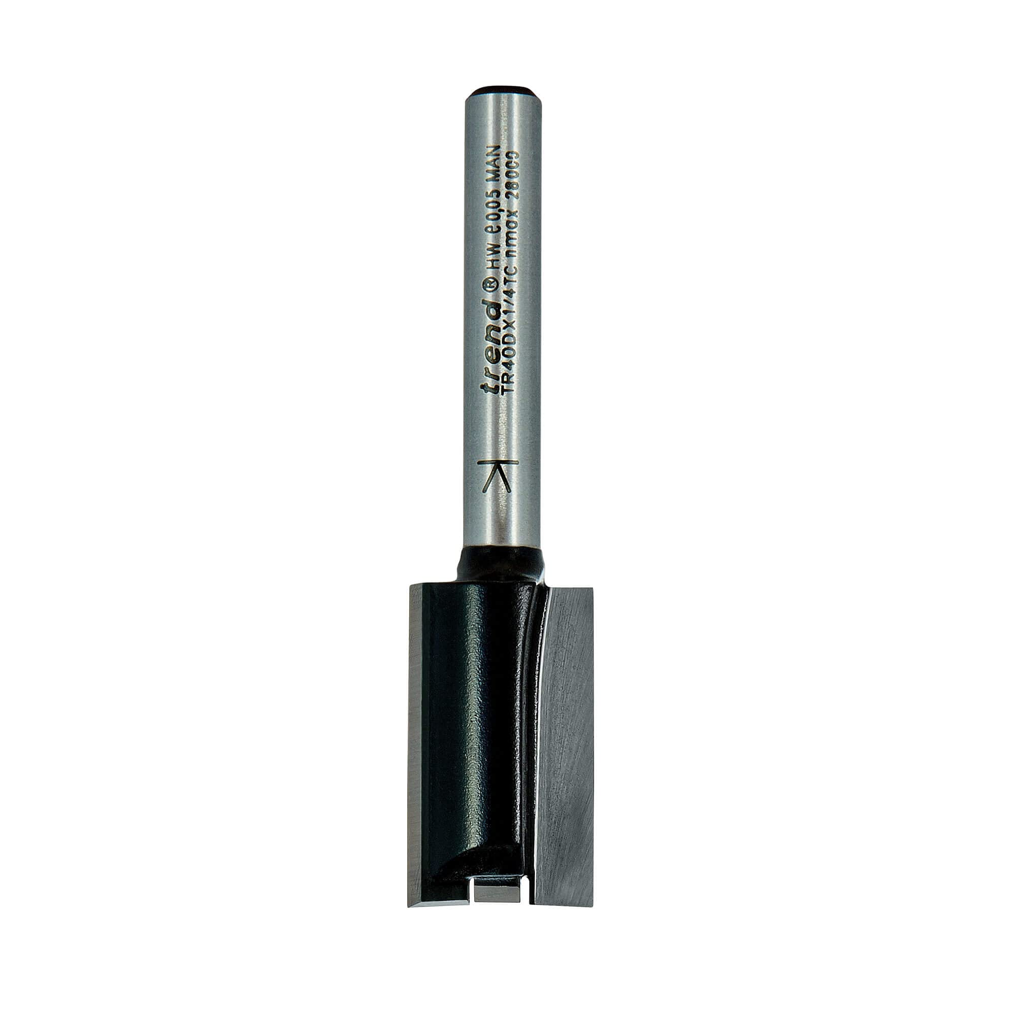 TREND Trade TR04X8MMTC Double Flute Router Bit 8mm Shank 6mm Cutting Diameter 16mm Cutting Length Carbide Tipped - Image 2
