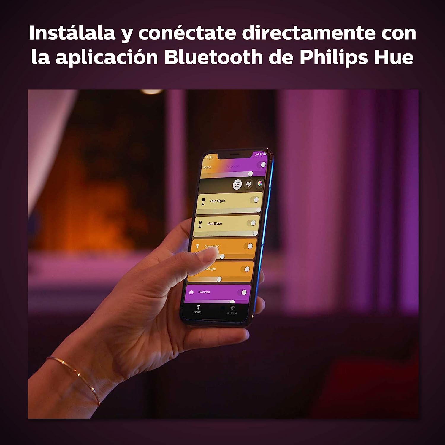 Philips Hue Milliskin - Foco Empotrable LED Inteligente, Color Blanco, Luz Blanca de Cálida a Fría, Regulable, Compatible con Alexa y Google Home, Pack de 3
