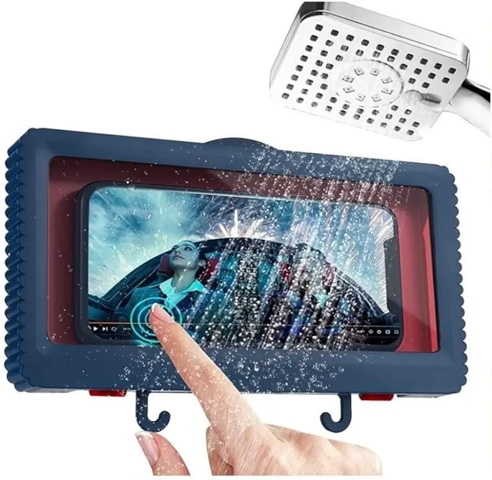 Capa Protetora Suporte De Parede Para Celular Use no Banho sem Risco À Prova D’Água