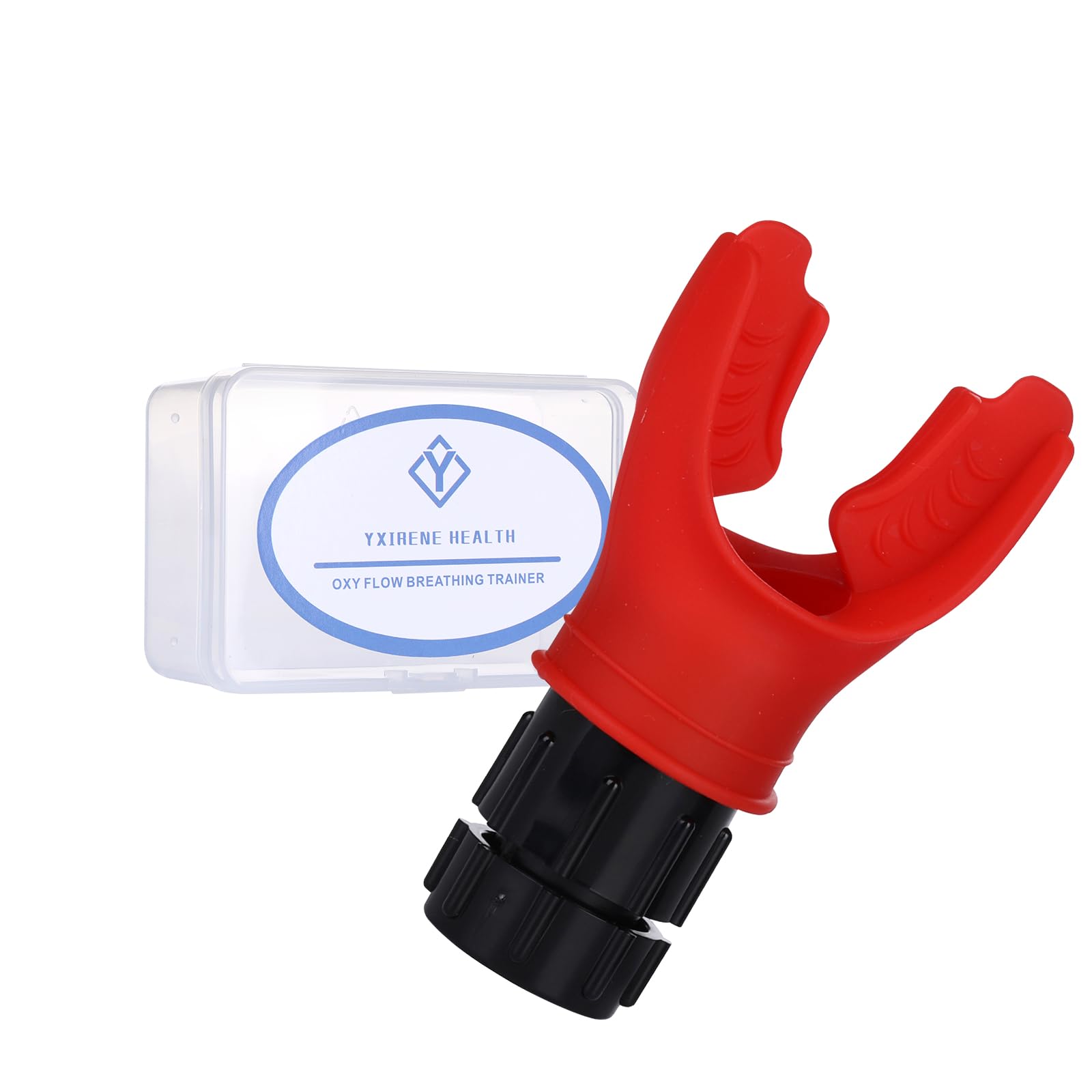 Respiratory Trainer | Compact Exercise Device with Adjustable Resistance | Improve Capacity | EnhanceMuscle Training | Pure Silicone | Easy to Clean