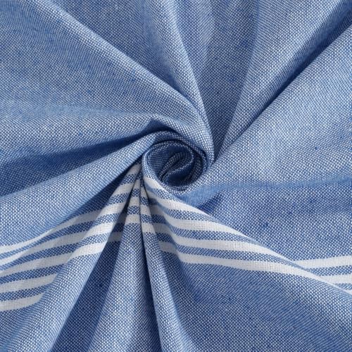 Image of Handmade Double Bedsheet 210 TC | Without Pillow Cover | Handloom Cotton Bedsheets for Double Bed | Double Bedsheet for Summer (Size 90X100 Inches, 7.5 x 8.3 Feet (Rock Blue, King Size)