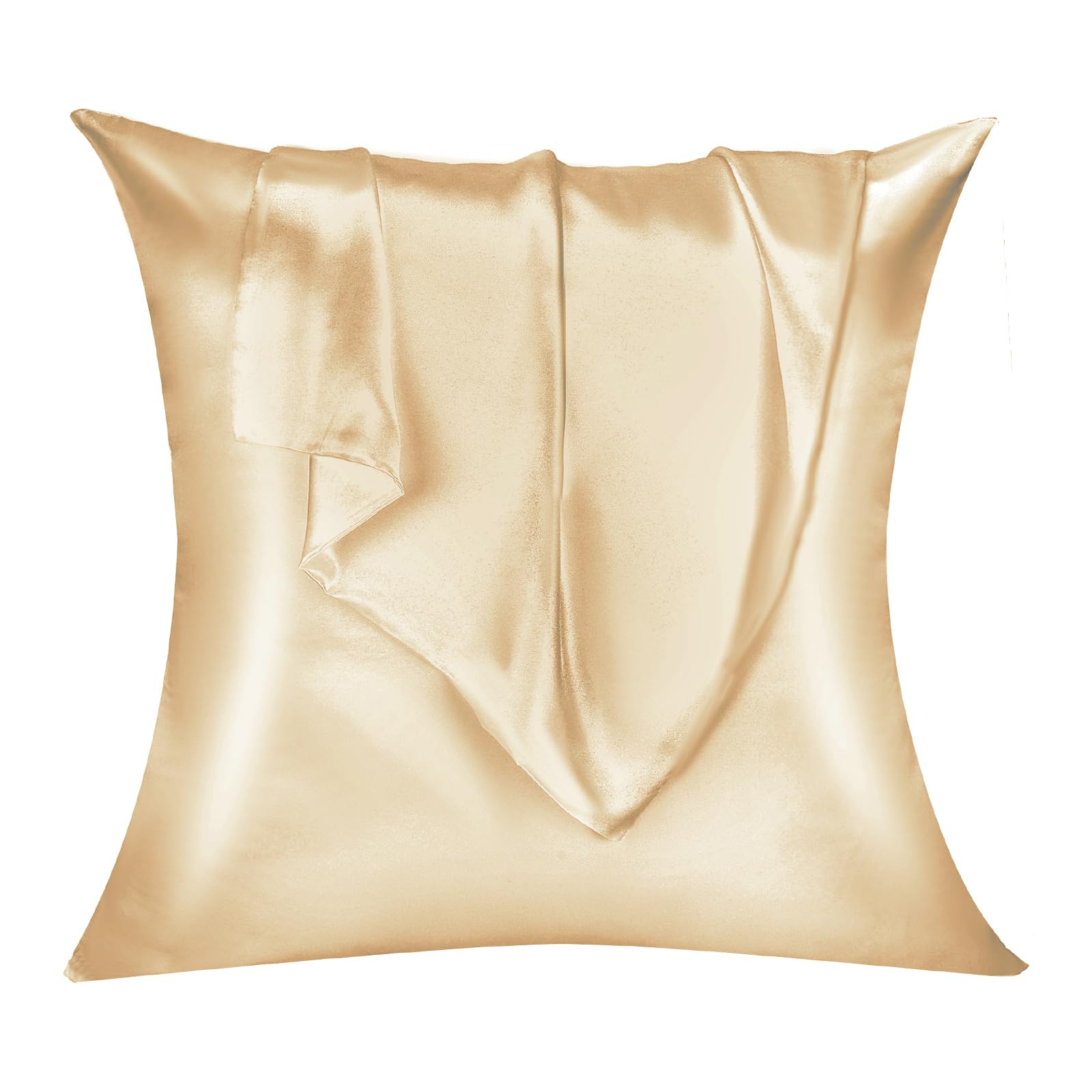 Lirex 2 Pack Satijnen Kussenslopen, Standaard Formaat Zacht Effen Kleur Microfiber Satijnen Kussensloop, Envelop Sluiting Kreukvrij Vervagingsbestendig Ademend (40x70 cm, Wijn Rood