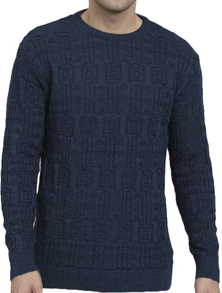 ekools Men's Woolen self Cardigans Sweaters-picture-24